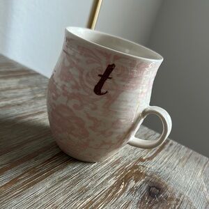 Pink Monogrammed Mug